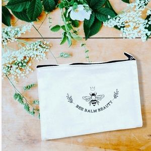 Organic Cotton Cosmetic Bag Queen Bee